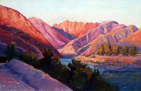 Sespe Canyon, Sunset, 24 x 36